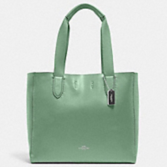 Coach Derby Tote In Washed Green - Picture 1 of 10